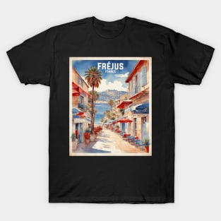 Frejus France Vintage Travel Poster Tourism T-Shirt